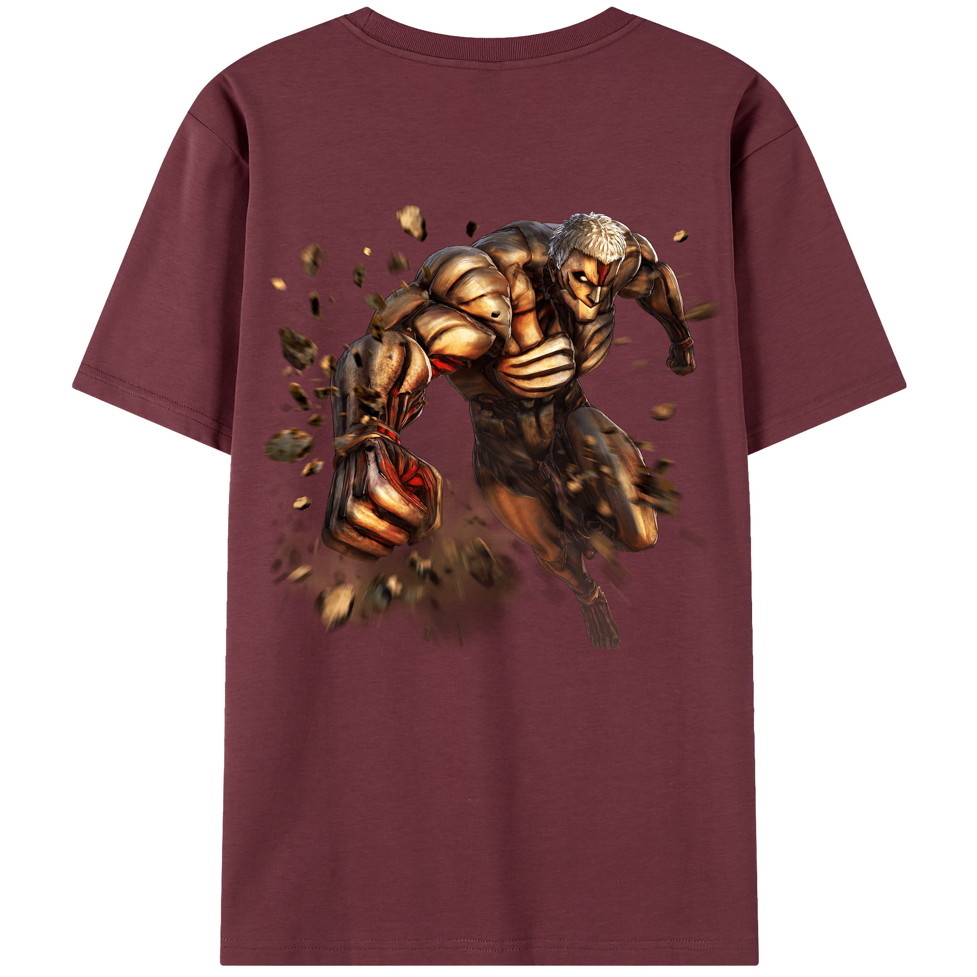 （画像用） 進撃の巨人 Attack on Titan 綿100％半袖Tシャツ（背面プリント）